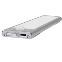 Luces LED Ultrafinas para Gabinetes Interiores OEM, Recargables por USB, Inalámbricas, con Sensor de Movimiento, Control Segmentado, Inteligentes, ABS Blanco, Regulables
