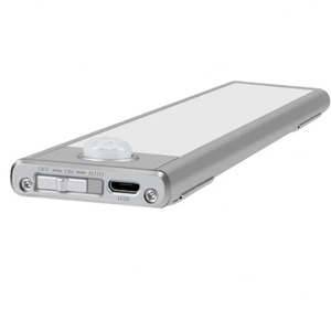 EGH Indoor Ultra-Thin <b>LED</b> Cabinet <b>Lights</b> USB Rechargeable Wireless Motion Sensor Segmented Control Smart ABS Lamp for Room Use - Product Image 2