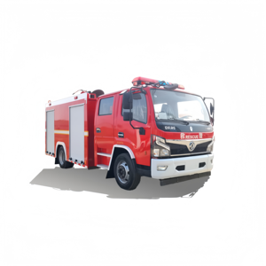 Nuevo Camión <span class=keywords><strong>de</strong></span> Bomberos Dongfeng <span class=keywords><strong>de</strong></span> 4 Toneladas con Aspersores, 4000L, Euro 3/5, Diésel, Tracción 4x2, Rojo, Cabina 2+3, Tanque <span class=keywords><strong>de</strong></span> Agua en Venta - Product Image 1