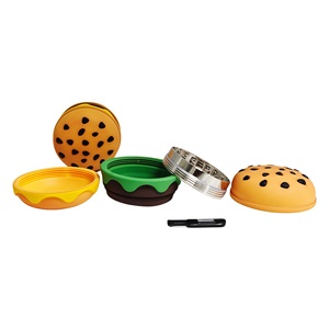 Broyeur à herbes manuel rond en alliage de zinc avec motif artistique entièrement imprimé pour accessoire - Product Image 1