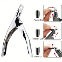 Coupe-ongles en acier inoxydable en forme de U, coupe-ongles de précision pour manucure et pédicure, 1 pièce