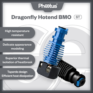 Phaetus Dragonfly BMO Hotend Structure en alliage de cuivre 1.75mm pour <span class=keywords><strong>Prusa</strong></span> <span class=keywords><strong>I3</strong></span> MK3 <span class=keywords><strong>MK3S</strong></span> Voron <span class=keywords><strong>Imprimante</strong></span> <span class=keywords><strong>3D</strong></span> Chauffage rapide - Product Image 2