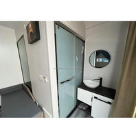 Chambre capsule de vacances moderne de type conteneur européen, une chambre, structure en acier, hôtel