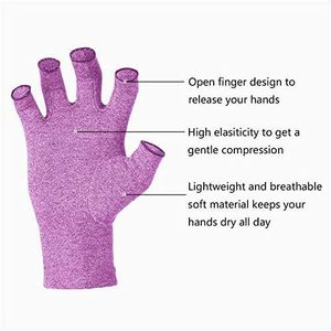 Guantes Premium sin <span class=keywords><strong>Dedos</strong></span> con Compresión para el Dolor de <span class=keywords><strong>Manos</strong></span>, Osteoartritis, Dolor del Túnel Carpiano, Alivio del Dolor, sin <span class=keywords><strong>Dedos</strong></span> para Escribir en el Teclado - Product Image 2