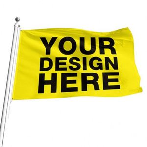 Banderas de Diseño Amarillo Personalizadas con Tela Premium al Mejor Precio, Venta al Por Mayor Directa de Fábrica, Técnicas de Impresión Digital - Product Image 3