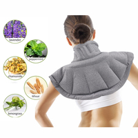 Packs chauffants personnalisables pour micro-ondes avec logo, perles minérales de lin et graines botaniques de lavande pour le dos, le cou, les épaules et le corps