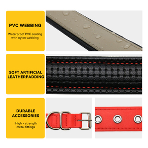 Super Steeds, collares de perro de Navidad recubiertos de PVC, tamaño <span class=keywords><strong>XXL</strong></span>, pajarita de lujo, luces, decoración de remaches, patrón sólido para mascotas de moda - Product Image 6