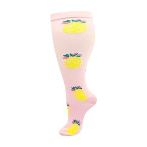 Chaussettes de compression d'été en <span class=keywords><strong>nylon</strong></span>, taille plus, 15-20 mmHg, design personnalisé, pour femmes et hommes, vente en gros - Product Image 4