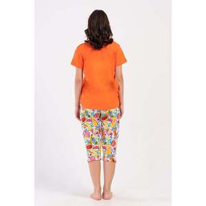Combinaison de nuit ovale à manches courtes et col rond pour femmes - Product Image 1