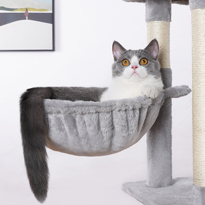 Arranhador sustentável personalizado de árvore de gato torre de sisal com desenho de cacto para gatos