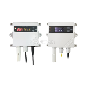 Treo tường công nghiệp nhiệt độ độ ẩm Transmitter 4-20mA/RS485 đầu ra 24VDC điện ABS cho môi trường trong nhà OEM - Product Image 1