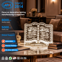 Lampe de table LED tendance, petit veilleuse décorative, luminaire artisanal islamique, commande en gros