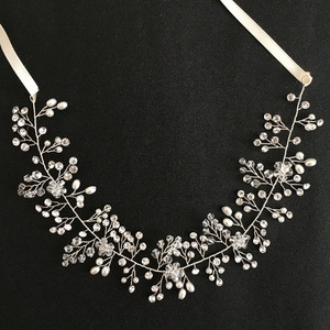SLBRIDAL Accessori per Capelli da Sposa Fatti a Mano, Vendita Calda, Classici con Cristalli e Perle, Fascia per Capelli, Copricapo Nuziale - Product Image 5