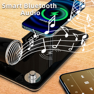 <strong>All</strong> - <strong>in</strong> - One 3 - <strong>in</strong> - <strong>1</strong> Wireless Charger with LED Desk Lamp, High - Performance BT Speaker &amp; Clock - Product Image 3