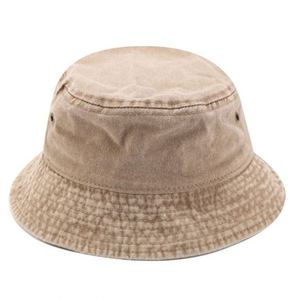 Hot Sale 2025 New Spring <b>Summer</b> Collection Wholesale Washed Cotton Bucket Hat Adult Unisex <b>Flat</b> Top Sun <b>Cap</b> for Beach Outdoor - Product Image 5
