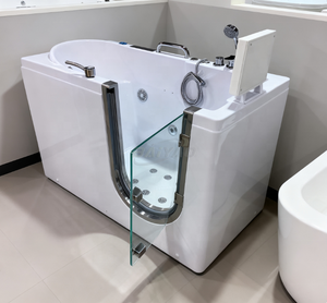 Bañera con Puerta para Ancianos y Personas con Discapacidad, Jacuzzi, Bañera de Hidromasaje Portátil con Ducha - Product Image 1