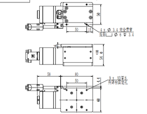 WMZ-8T मोटर चालित एकल जेड अक्ष मंच उठाने Positioner चरणों सस्ते कीमत प्रकार रैखिक गेंद असर मोटर चालित चरणों - Product Image 5