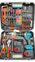 Kit d'outils multifonction pour électricien 21V, outils de bricolage pour la maison, en plastique imperméable avec étui rigide, personnalisation OEM prise en charge