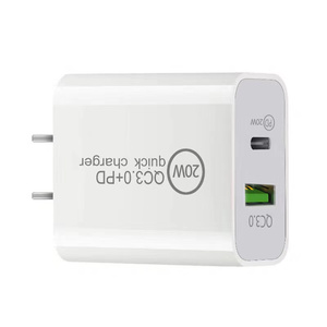 20W PD USB C tipo A + C US EU Plug caricatore da muro QC 3.0 <span class=keywords><strong>caricabatterie</strong></span> <span class=keywords><strong>rapido</strong></span> veloce per <span class=keywords><strong>iPhone</strong></span> Android ad alta velocità caricatore da parete blocco - Product Image 5