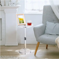 Table basse moderne de luxe convertible en acrylique transparent, design minimaliste, couleur personnalisable pour petits espaces, meubles de salon