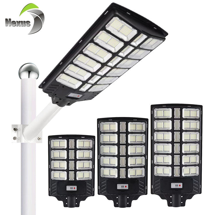 High Quality Highway Lighting Ip65 Waterproof 100 200 300w Outdoor Aluminum Glass Durable Solar Led Street Light