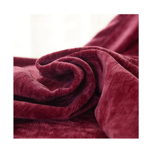 Tissu de <span class=keywords><strong>rideau</strong></span> en microfibre <span class=keywords><strong>double</strong></span> face 100 % polyester chenille tissé imperméable de haute qualité pour occultation textile de maison - Product Image 1