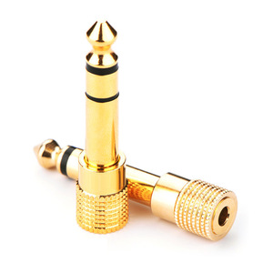 Adaptador de audio de 6,5 mm a 3,5 mm, conector chapado en oro para conversión de amplificador de micrófono - Product Image 4