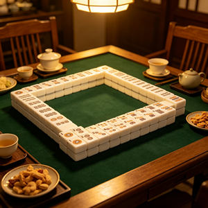 YYJS Jeu de <span class=keywords><strong>Mahjong</strong></span> Américain 4 Joueurs en Acrylique Coquille de Nacre Noire <span class=keywords><strong>et</strong></span> Blanche, Tuiles de 22 mm, Portable <span class=keywords><strong>et</strong></span> Pliant à Manivelle pour Voyage - Product Image 5