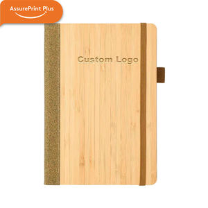Carnet A5 écologique en bambou et liège, couverture rigide, logo personnalisé en relief, reliure cousue, couleur personnalisée, agenda professionnel - Product Image 5