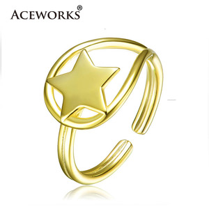 ACEWORKS Women's <b>Adjustable</b> <b>Ring</b> Custom <b>Rings</b> Blanks for Engraving - Product Image 3