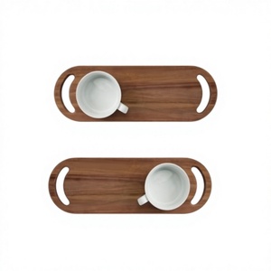 ถาดเสิร์ฟกาแฟและชาแบบทำจากไม้ถาดเสิร์ฟอาหารเช้าแบบกำหนดขนาดเองได้ - Product Image 1