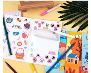 Libro de Colorear y Dibujar Personalizado para Niños 2025, Juguetes de Papel para Graffiti al por Mayor, Actividad con Pegatinas - Product Image 4