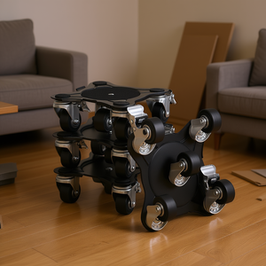 Chariot de déménagement de meubles robuste, capacité de 1200 lb, 5 roues, modèle D0100X3270J - Product Image 2