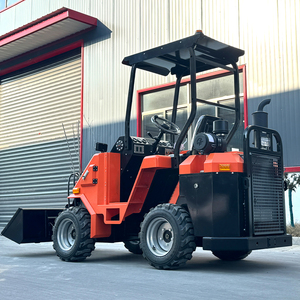 Gratis verzending <span class=keywords><strong>Mini</strong></span> Skid Steer Loader EPA-motor Wielen Rupsbanden Bak Officiële After-Sales Veelzijdigheid 4x4 <span class=keywords><strong>Mini</strong></span> Wiellader - Product Image 4