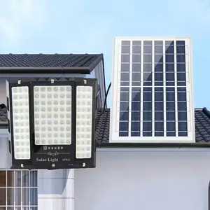 2024 High-Performance IP65 Outdoor Waterproof Solar Power Flood Light 200w 300w Solar Led Floodlights For Garden