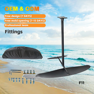 Planche de surf à aile en carbone et aluminium 3K de 2100 cm, unisexe, pour débutants, hydrofoil pour sports nautiques, kitesurf, modèle F11, F11 Water - Product Image 5