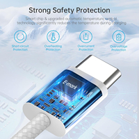 Nouveauté Câble de données de type C vers PD Chargeur USB long Cordon 3A 5A Câble de chargeur de type C