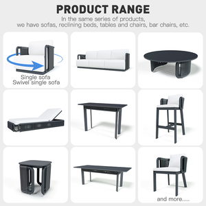 <span class=keywords><strong>Cama</strong></span> Moderna de Cuerda Trenzada de Aleación de Aluminio para Exteriores, Resistente al Agua, a la Oxidación y a los Rayos UV, Reforzada y Duradera, Muebles de Ocio para Hotel o Villa - Product Image 2