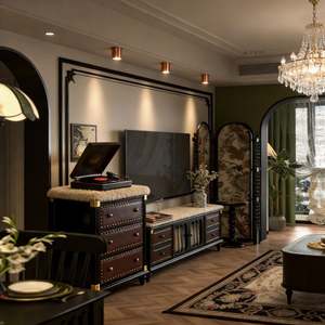 BALOM Custom Modern Luxury Wooden TV <b>Cabinet</b> for Home Living Room Minimalist Design Smart Stand Furniture for Home and Apartment - Product Image 1