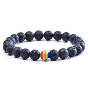 Pulsera <span class=keywords><strong>de</strong></span> arcoíris <span class=keywords><strong>de</strong></span> Orgullo Gay, difusor <span class=keywords><strong>de</strong></span> piedra <span class=keywords><strong>de</strong></span> <span class=keywords><strong>Lava</strong></span>, Ojos <span class=keywords><strong>de</strong></span> tigre Natural, cuentas <span class=keywords><strong>de</strong></span> energía, 8 MM, gran oferta - Product Image 3