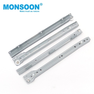 Meubles en nylon roue armoire <span class=keywords><strong>tiroir</strong></span> coureur glissière Rail télescopique métal blanc Rail en nylon roue <span class=keywords><strong>rouleau</strong></span> <span class=keywords><strong>tiroir</strong></span> glissière - Product Image 1