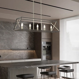 Lustre moderne <span class=keywords><strong>en</strong></span> <span class=keywords><strong>fer</strong></span> <span class=keywords><strong>forgé</strong></span> <span class=keywords><strong>de</strong></span> luxe, lustre rétro moderne pour restaurant, lustre pour comptoir <span class=keywords><strong>de</strong></span> bar, table à manger, villa, maison - Product Image 5
