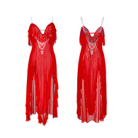 Robe de soirée élégante et sexy pour femme, sans col, sans manches, dos nu, en maille respirante, coupe crayon longue, haut de gamme, pour l'été