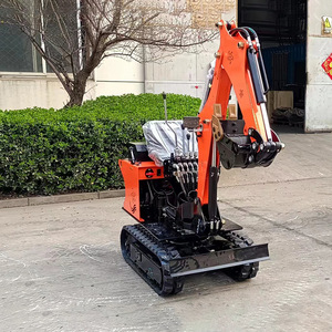 Mini-excavatrice EZ-08 sur roues, moteur puissant, pour travaux de construction et usage industriel - Product Image 2
