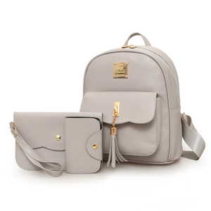 2020 en gros de mode personnalisé <span class=keywords><strong>Femme</strong></span> <span class=keywords><strong>jolie</strong></span> étudiante épaule <span class=keywords><strong>sac</strong></span> à <span class=keywords><strong>dos</strong></span> femmes coréennes Offre Spéciale 3pcs ensemble sacs pour les filles - Product Image 3