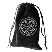 Pochette en velours personnalisée avec cordon de serrage, sac pour cartes de tarot, pochette de rangement pour bijoux, sac d'emballage cadeau