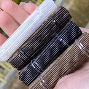 Barras de <span class=keywords><strong>Pegamento</strong></span> Caliente Transparentes, Marrones y Ámbar de 10 mm, Barras de <span class=keywords><strong>Pegamento</strong></span> Caliente de Silicona Ideales para Extensiones de Cabello y Conectores - Product Image 6