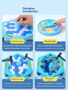 <span class=keywords><strong>Jeu</strong></span> de société éducatif et stimulant pour le développement cérébral, pour bébés garçons et filles de 0 à 3 mois, avec fonction de brise-glace et sauvetage des pingouins - Product Image 2