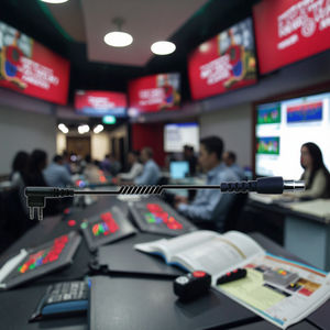 Walkie Talkie de mano bidireccional y auriculares de <span class=keywords><strong>radio</strong></span> Material de PU duradero con cable de bobina XLR de 5 pines Accesorio para auriculares - Product Image 2