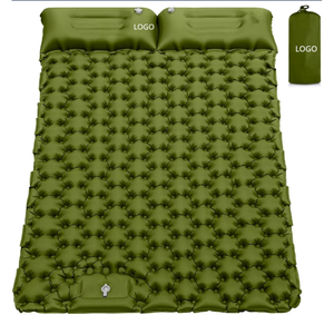 Outdoor <b>Double</b> Camping Inflatable <b>Mattress</b> Lightweight with Built-in Foot Pump <b>Waterproof</b> and Moisture-proof - Product Image 1